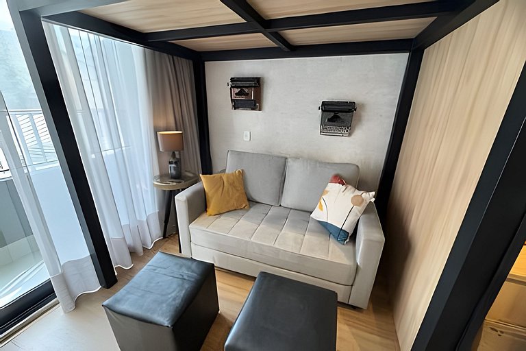 Apê de cinema em Pinheiros - completo p/ 4 hosp