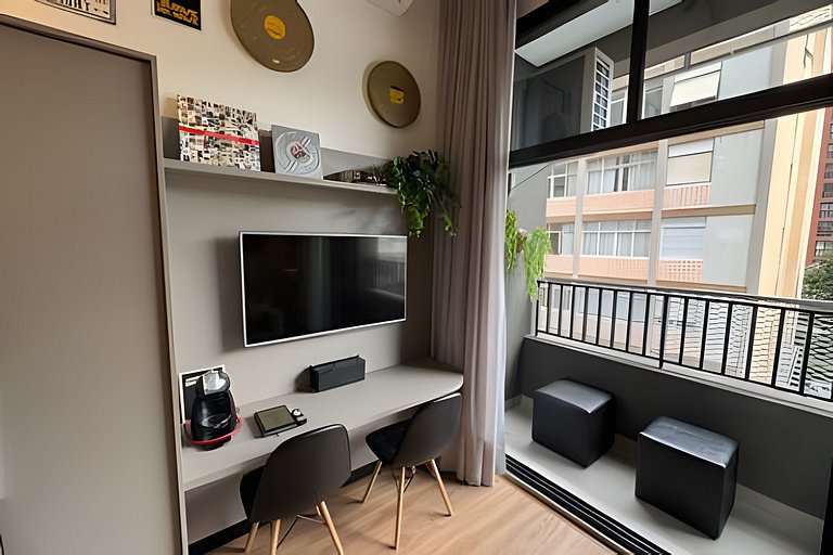 Apê de cinema em Pinheiros - completo p/ 4 hosp