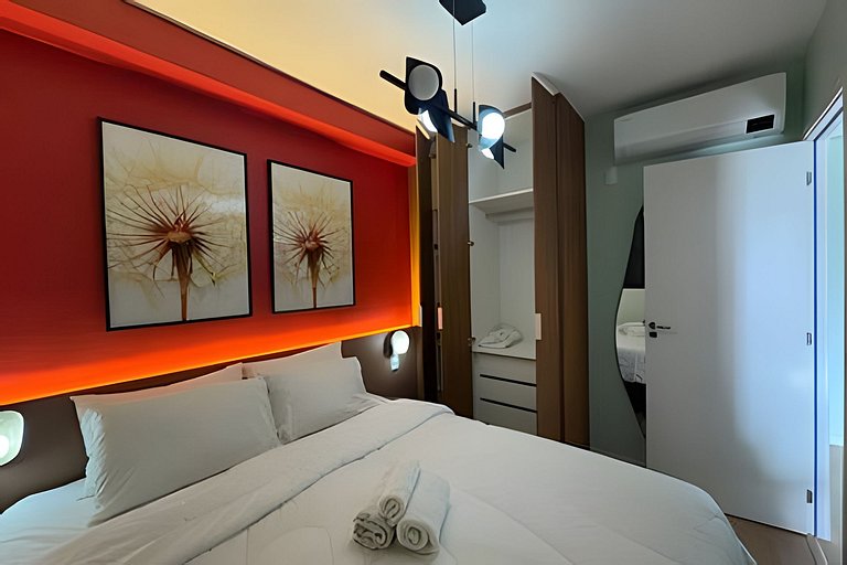 (1118) Ap 1 dorm + sofá-cama a 6min Aero Congonhas