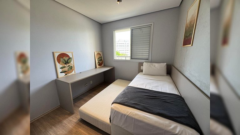 (11M) 2 dorms Bela Vista c/ vaga ao lado Hospitais