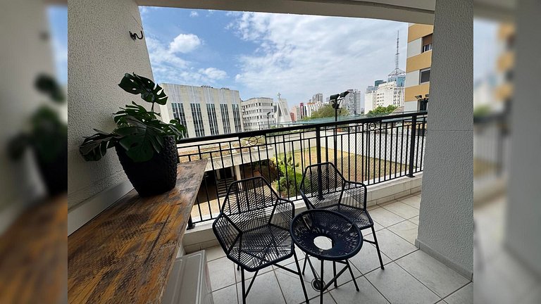 Apart na Bela Vista c/ vaga – prox da Av. Paulista