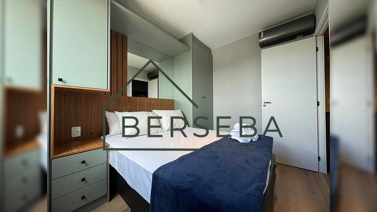 Apto c/ Piscina e Varanda - Próx Shop Ibira e Aero