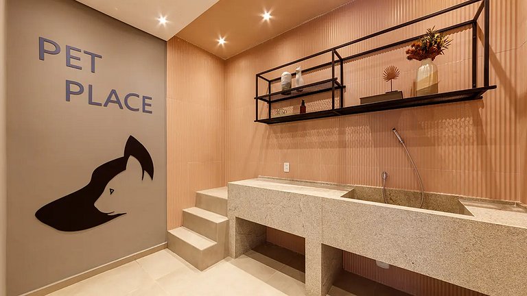 Apart. completo em Moema c/ Piscina e p/ 4 hósp