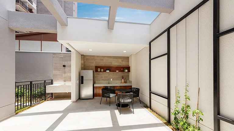 Apto c/ Piscina e Varanda - Próx Shop Ibira e Aero