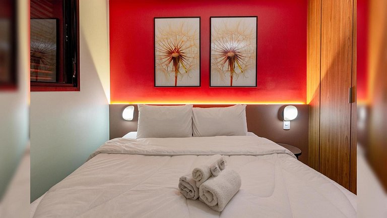 (1118) Ap 1 dorm + sofá-cama a 6min Aero Congonhas