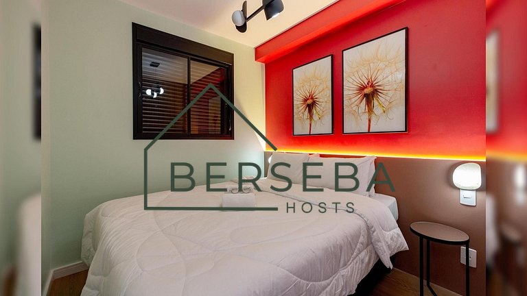 Apart. completo em Moema c/ Piscina e p/ 4 hósp