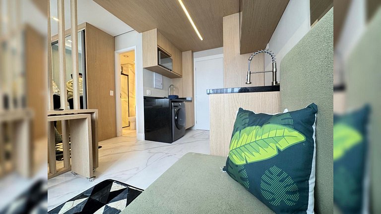 Studio c/ piscina Próx Metrô Faria Lima e Eldorado