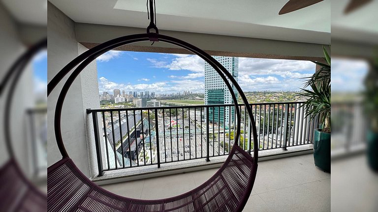 Studio c/ piscina Próx Metrô Faria Lima e Eldorado