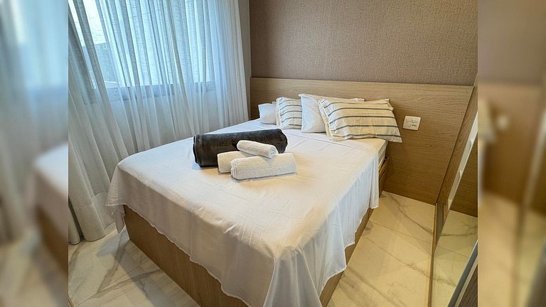 Studio c/ vista p/ cidade - Próx Shoppings e Metrô