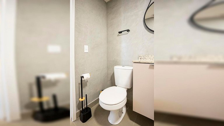 Apart. prox ao Allianz com Piscina p/ 4 hósp