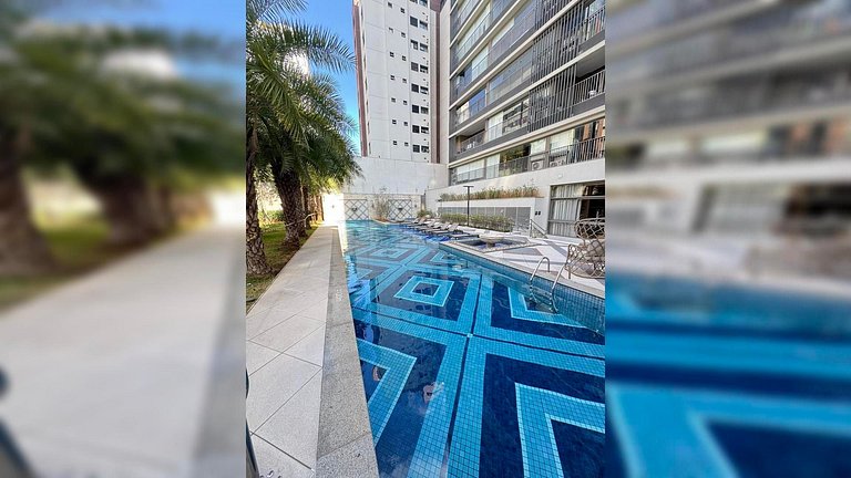 Apart. novo em Jardins próx a Paulista para 4 hósp