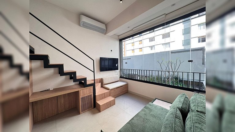 Apê c/ Mezanino - Pinheiros - Próx Metrô Fradique