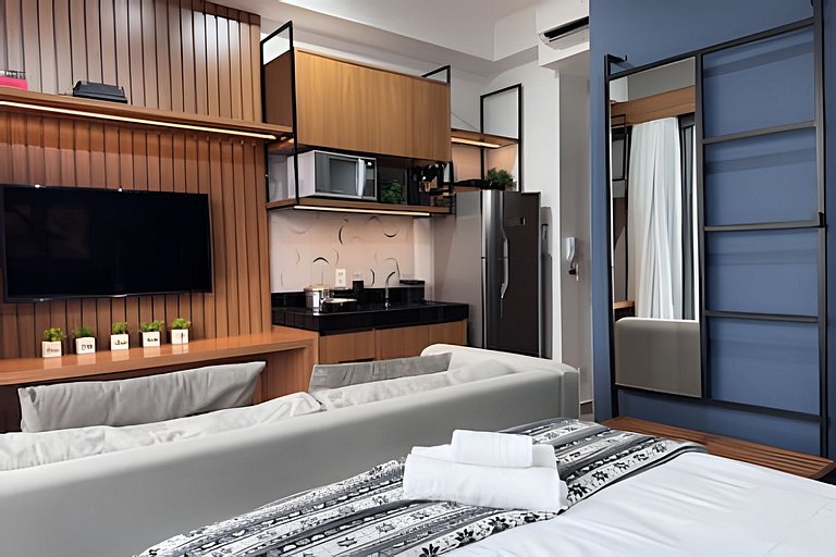 Ap c/ Vaga e Vista p/ Piscina - Próx Faria Lima