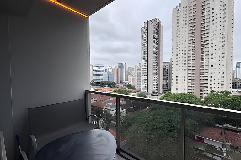 (86) Ap c/Vaga na Vila Olímpia a 10 min Faria Lima