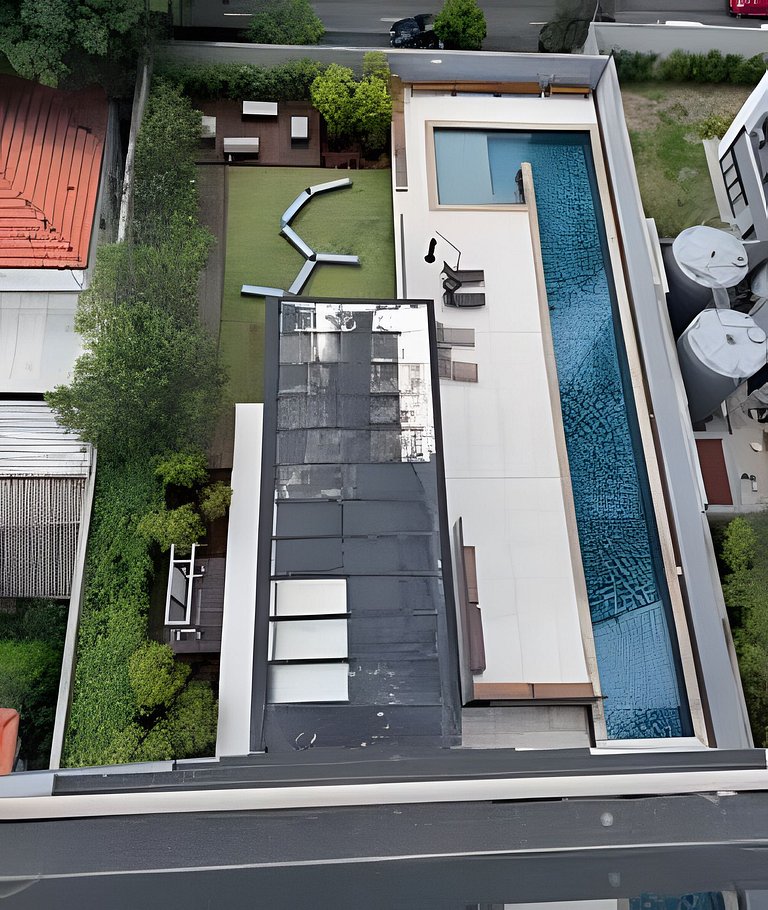 Ap c/ Vaga e Vista p/ Piscina - Próx Faria Lima