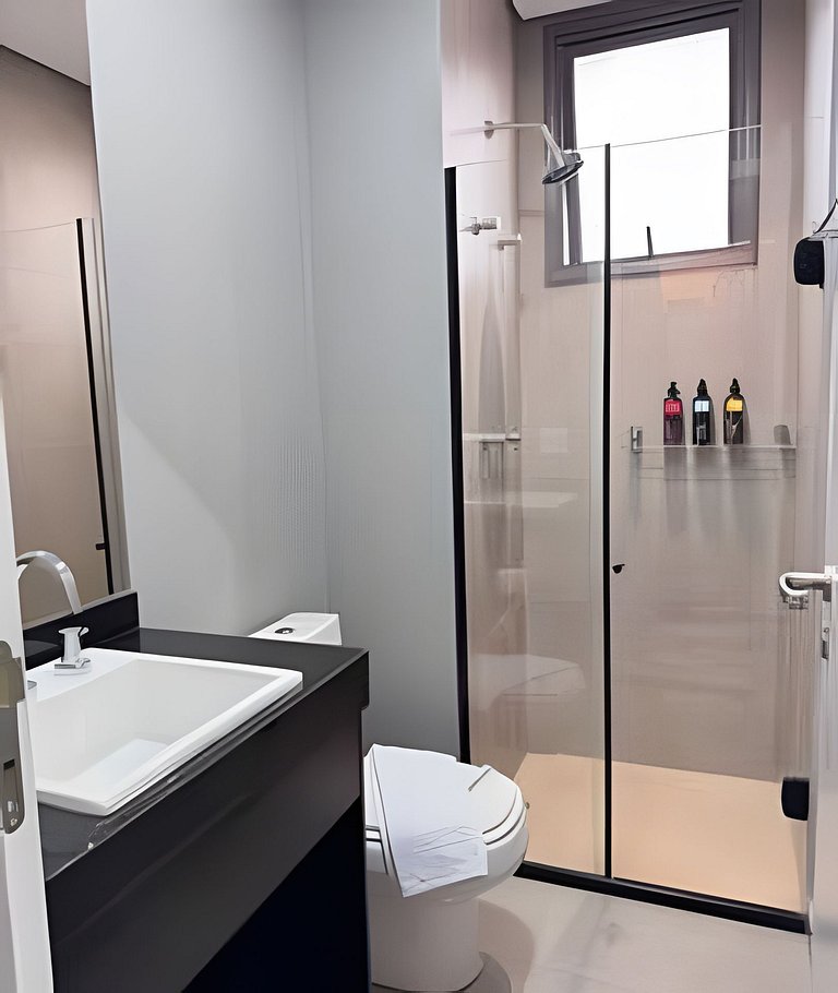 Ap c/ Vaga e Vista p/ Piscina - Próx Faria Lima