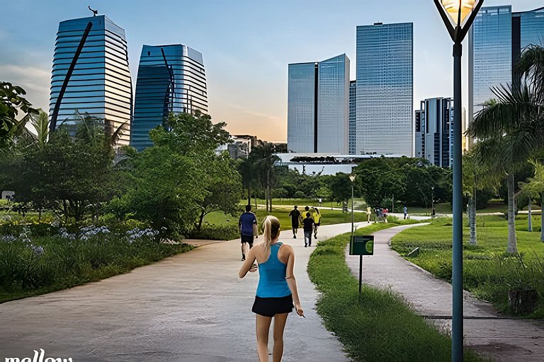 Ap c/ Vaga e Vista p/ Piscina - Próx Faria Lima