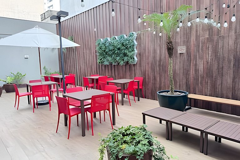 Apê mobiliado na Consolação - 500m Estações/Metrô