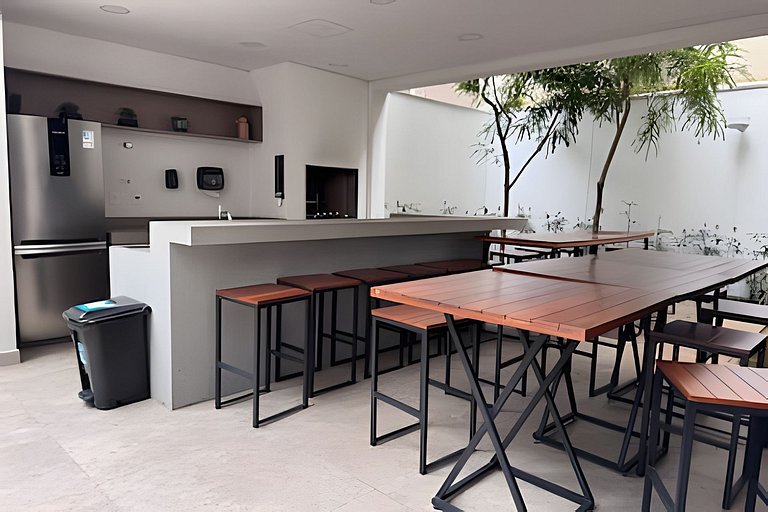 Apê moderno c/piscina- Metrô Sumaré e Oscar Freire