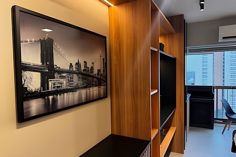 Apê completo c/ vista pro Brooklin – 700m do Metrô