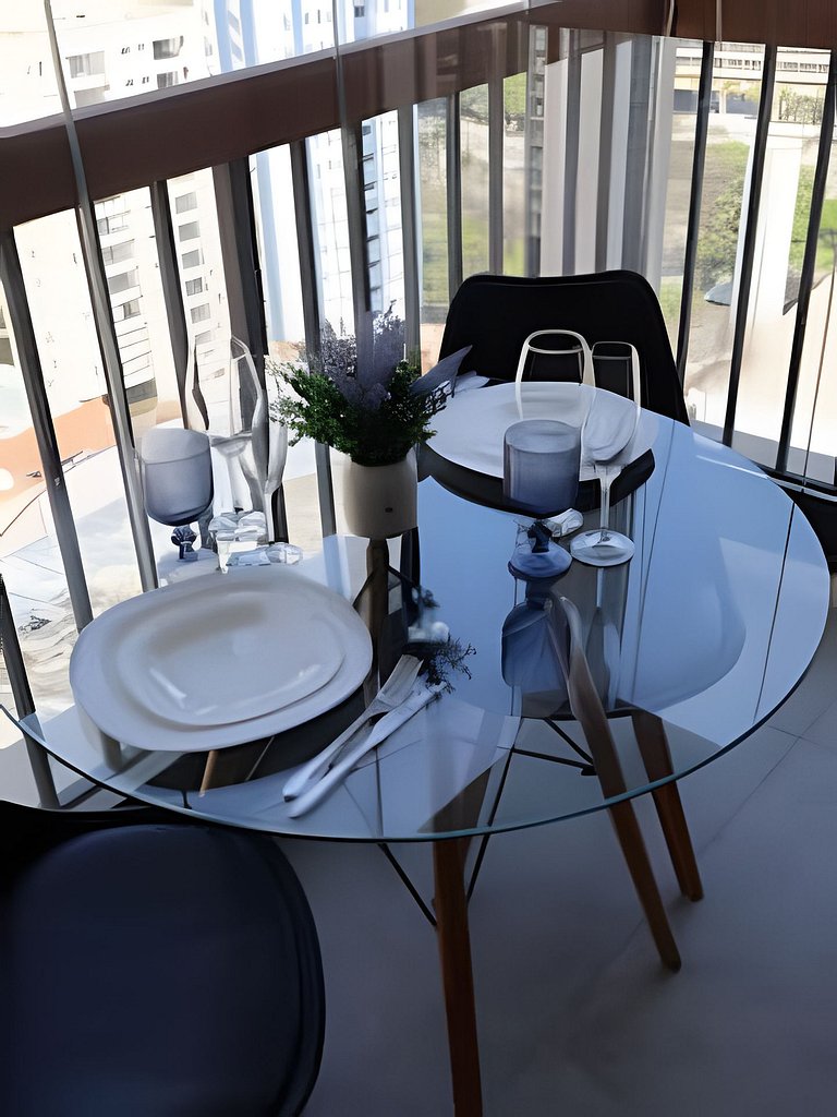 Apê completo c/ vista pro Brooklin – 700m do Metrô