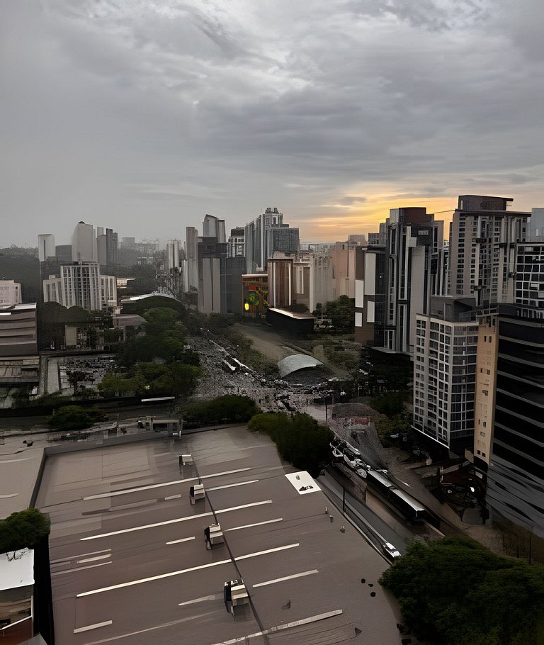 Apê completo c/ vista pro Brooklin – 700m do Metrô