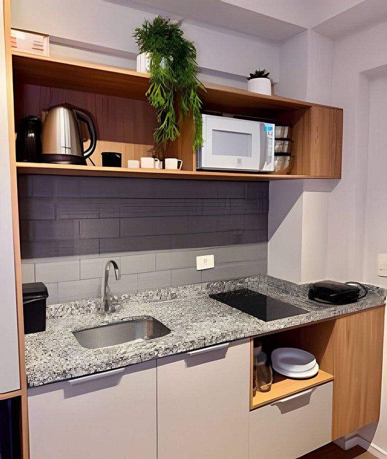 Ap completo - 5min Av. Paulista e Metrô Brigadeiro