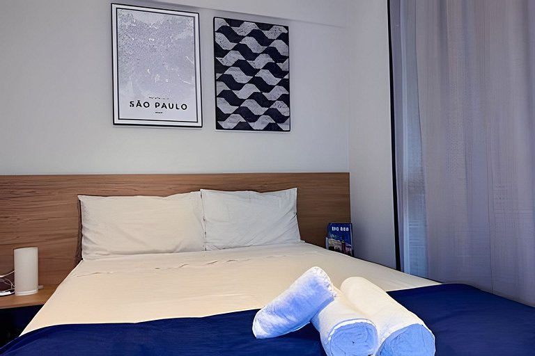 Ap completo - 5min Av. Paulista e Metrô Brigadeiro