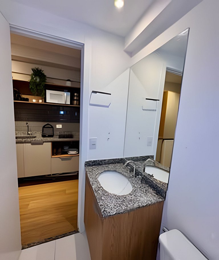 Ap completo - 5min Av. Paulista e Metrô Brigadeiro