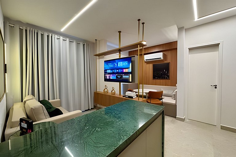 (115) 1 dorm+sala dupla a 5 min Metrô e Hospitais