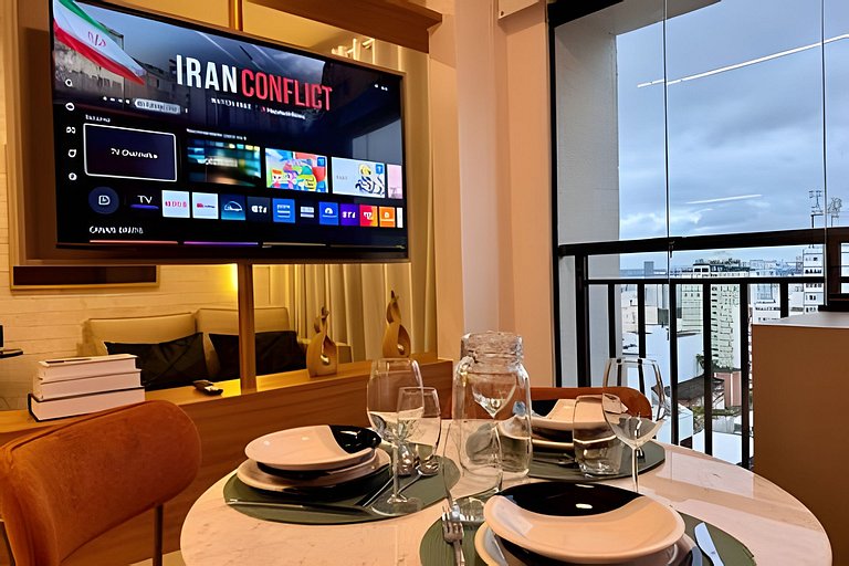 Apê moderno - 5 min Hosp. Clínicas e Metrô Sumaré