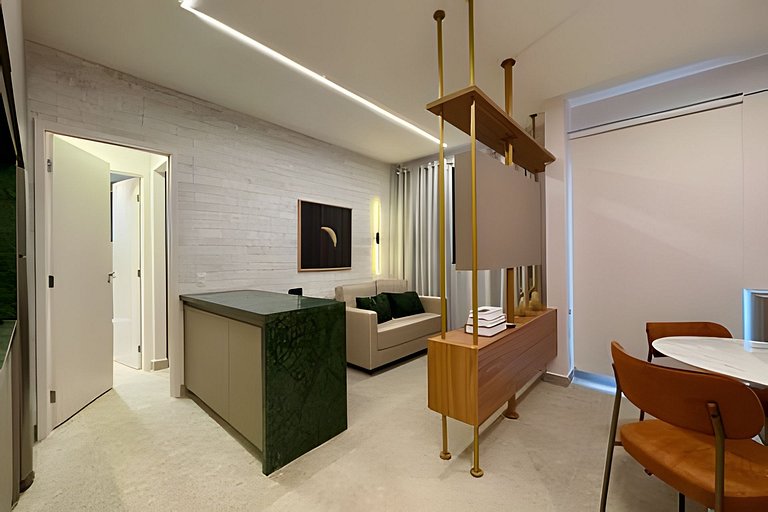 Apê moderno - 5 min Hosp. Clínicas e Metrô Sumaré