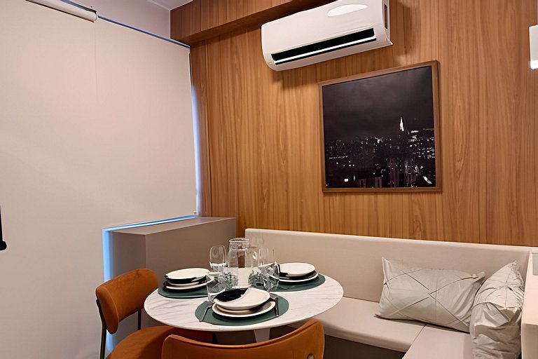 Apê moderno - 5 min Hosp. Clínicas e Metrô Sumaré