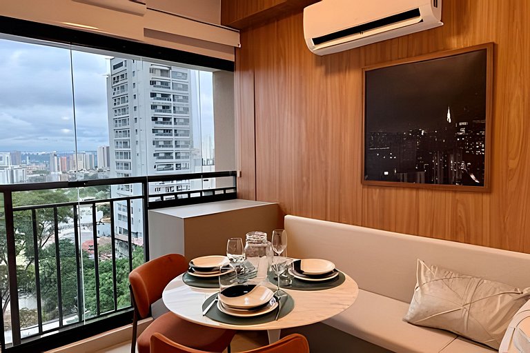 Apê moderno - 5 min Hosp. Clínicas e Metrô Sumaré