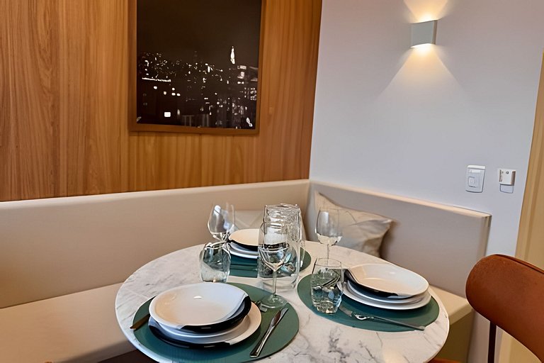 Apê moderno - 5 min Hosp. Clínicas e Metrô Sumaré