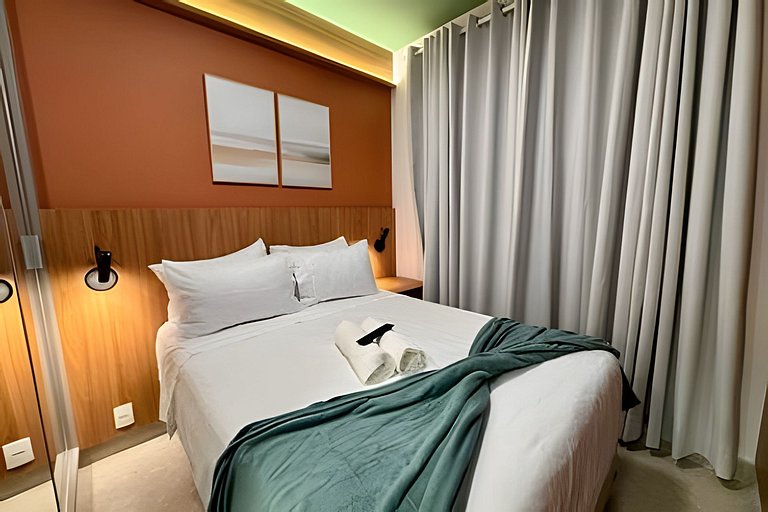 Apê moderno - 5 min Hosp. Clínicas e Metrô Sumaré