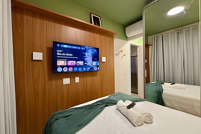 (115) 1 dorm+sala dupla a 5 min Metrô e Hospitais