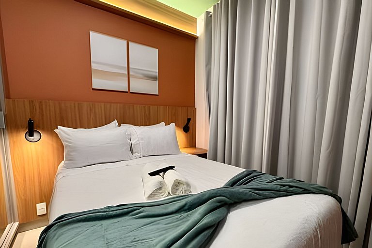 (115) 1 dorm+sala dupla a 5 min Metrô e Hospitais