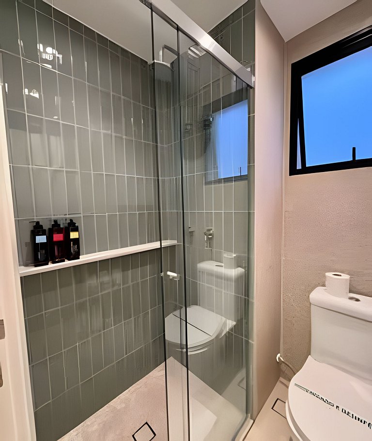 Apê moderno - 5 min Hosp. Clínicas e Metrô Sumaré