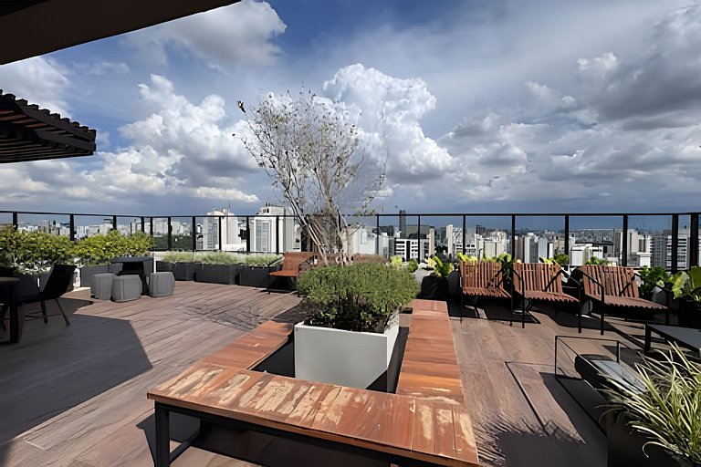 Apê moderno - 5 min Hosp. Clínicas e Metrô Sumaré