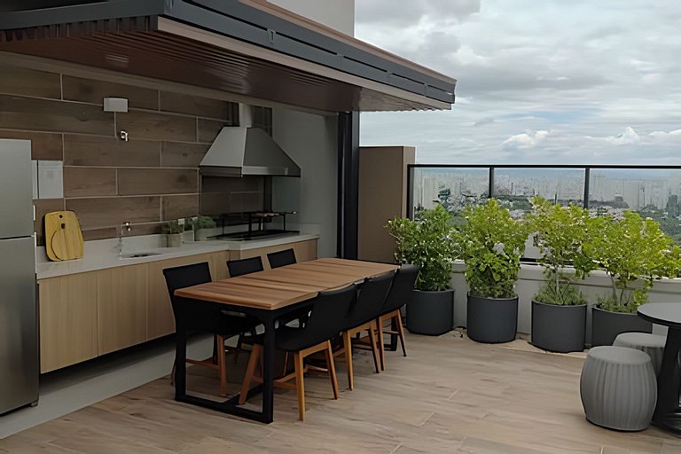 Apê moderno - 5 min Hosp. Clínicas e Metrô Sumaré