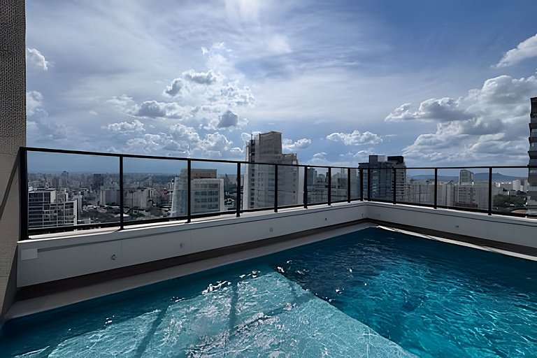 Apê moderno - 5 min Hosp. Clínicas e Metrô Sumaré