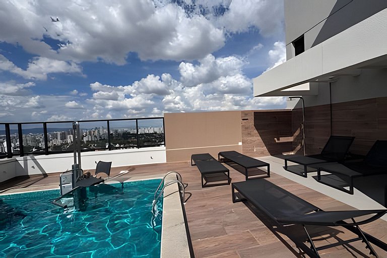 Apê moderno - 5 min Hosp. Clínicas e Metrô Sumaré