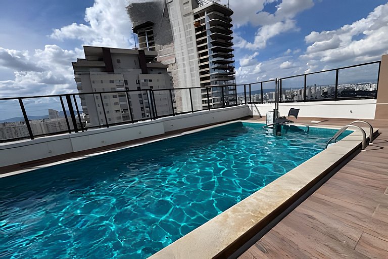 Apê moderno - 5 min Hosp. Clínicas e Metrô Sumaré