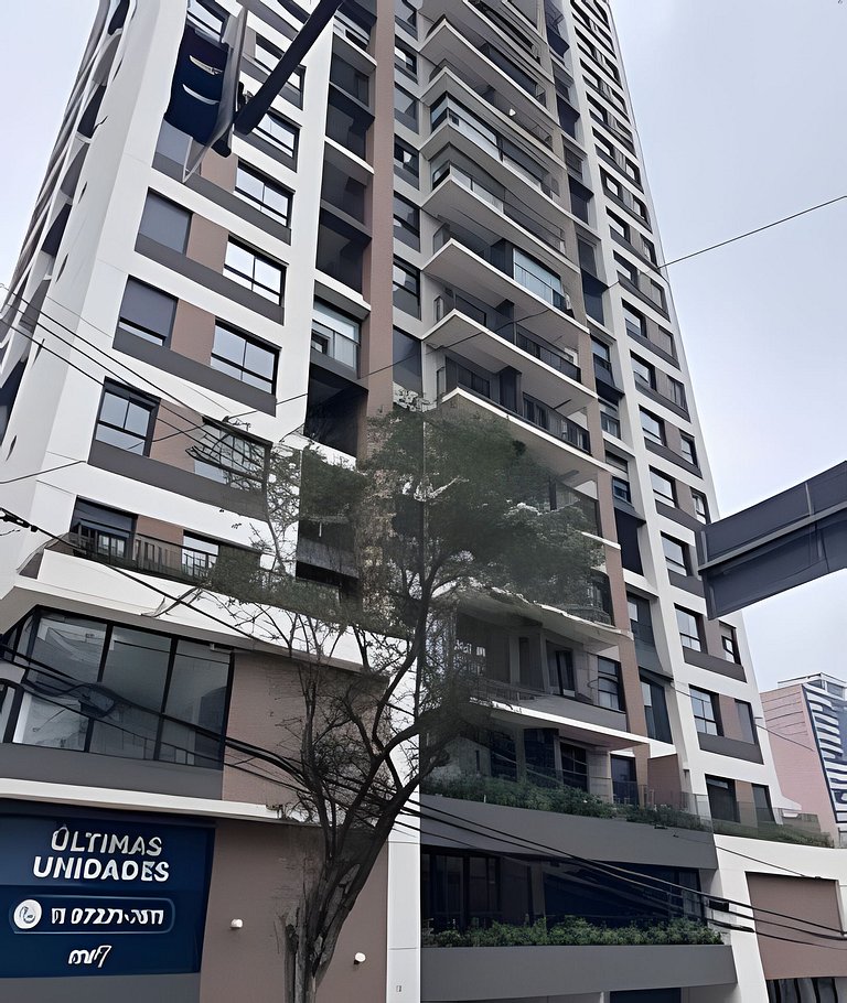 (115) 1 dorm+sala dupla a 5 min Metrô e Hospitais