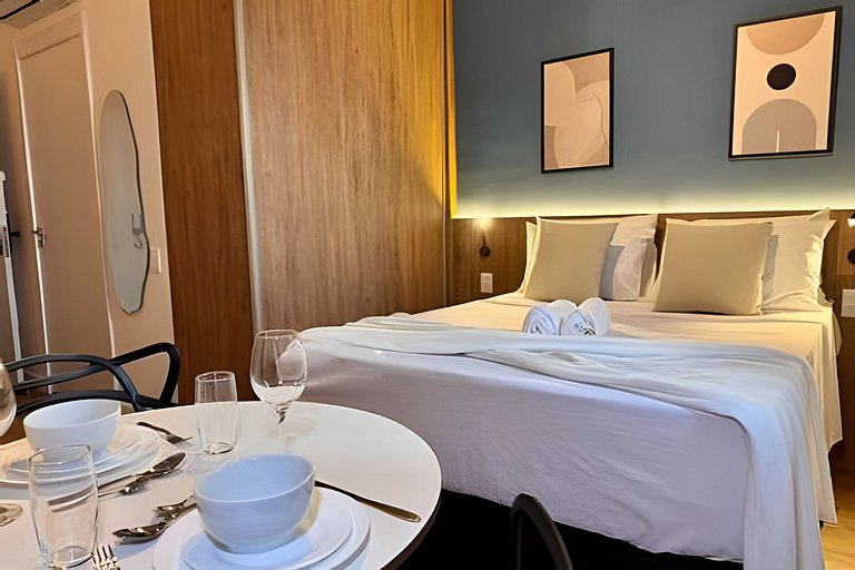 Ap novo e completo - 5min Metrô Ana Rosa e Paraíso