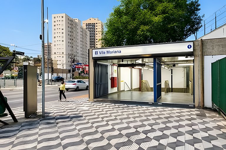 Ap novo e moderno - 450m Metrô V. Mariana e Ana Rosa