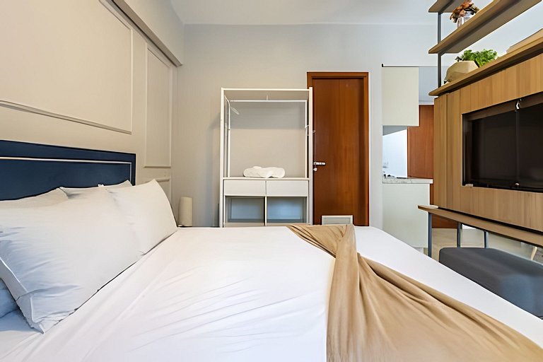 Flat Estilo Hotel - Vaga c/ Manobrista e Camareira