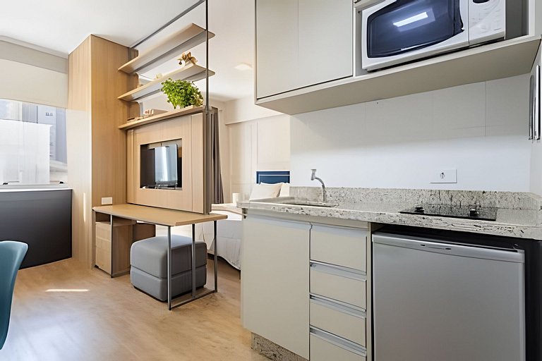 Flat Estilo Hotel - Vaga c/ Manobrista e Camareira