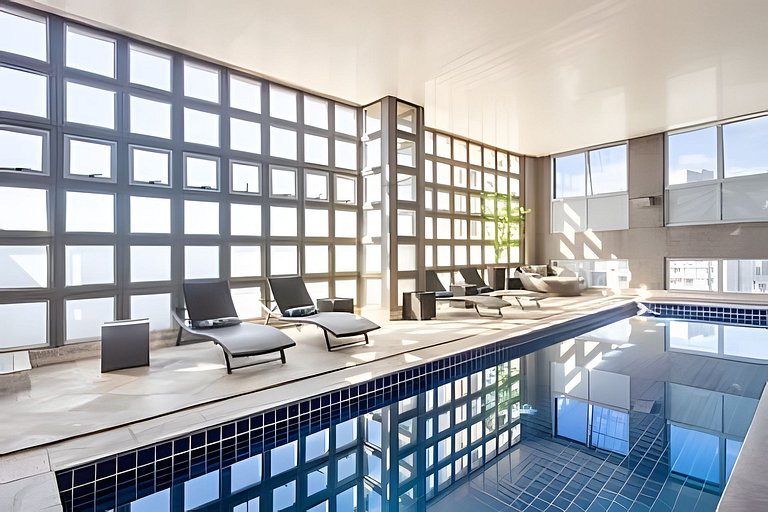 Flat Estilo Hotel - Vaga c/ Manobrista e Camareira